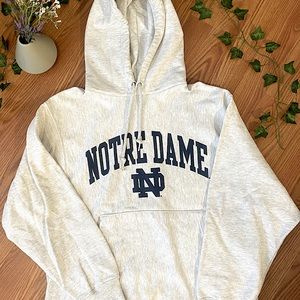 Vintage Notre Dame Champion hoodie.